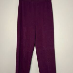 Vintage Helen Hsu Purple Knit Pants Size 1X